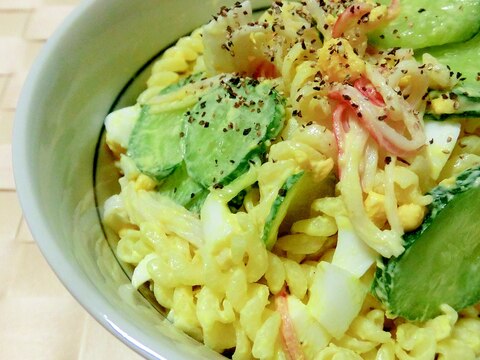 早茹でパスタたまごサラダ✿